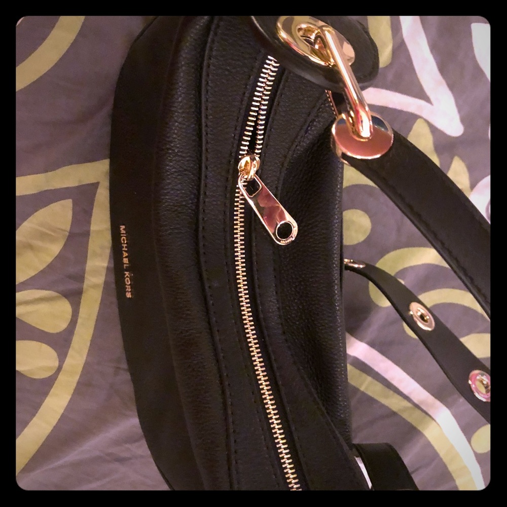 Michael Kors black leather handbag - BRAND NEW - Picture 4 of 8